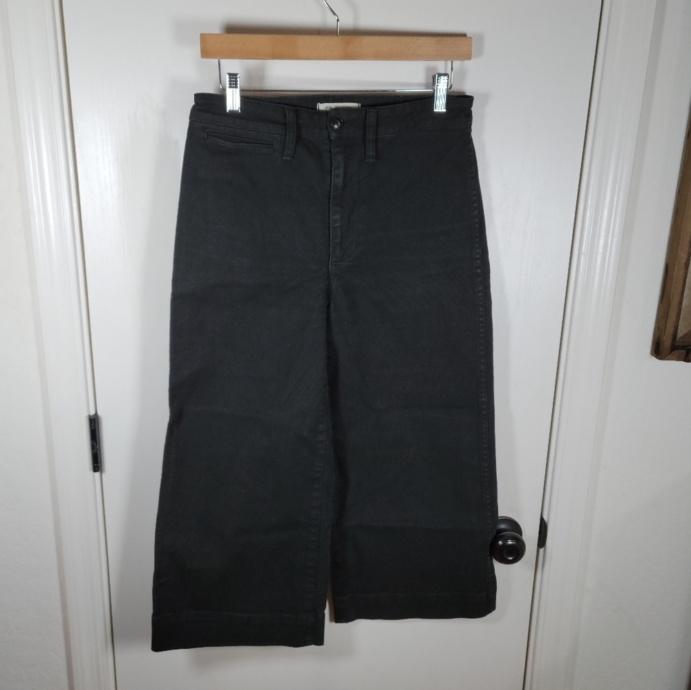 Madewell Charcoal Wide Leg Jeans